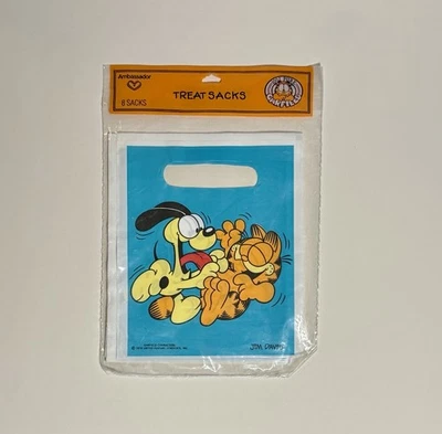 Bolsas de regalo Garfield 1978 vintage 8 quilates nuevas Foto 1 de 4