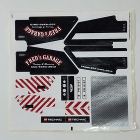 LEGO Technic Sticker Sheet for 9395 Pick-Up Tow Truck, Genuine, New Open Box