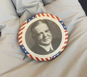 Herbert Hoover 1928 Präsidentschaftskampagne Pin Button Reproduktion - Bild 1 von 2