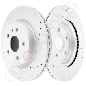 2X Rotores de freno de discos traseros para Buick Lacrosse 2010 2011-2016 taladro y ventilación - Imagen 1 de 8