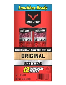 Beef Steak, Original - Protein Snacks, Meat Snack with 12g of Protein, Made w... - Picture 1 of 6