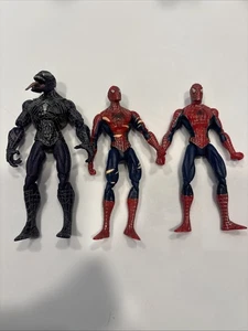 Spider-Man 3 Purple Venom und Spiderman Actionfiguren Hasbro 2006 Set - Bild 1 von 6