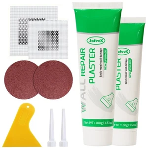 Kit de reparación de paneles de yeso, kit de reparación de parches de orificios de pared para reparar orificios de superficie de pared - Imagen 1 de 7