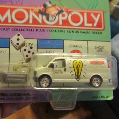 Johnny Lightning Monopoly Electric Company Van Help the Animals Foto 1 de 2