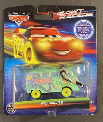 Disney Pixar Cars • Glow Racers • Fillmore • Volkswagen Bus - Image 1 of 4
