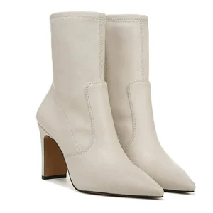 Franco Sarto Avana Mid-Calf Boots Cashmere Faux Leather Size 7.5 NIB Pointed Toe - Picture 1 of 13