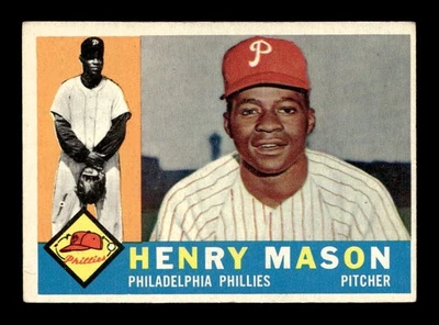 1960 Topps #331 Henry Mason Phillies VG-EX+ *8m - Image 1 of 2