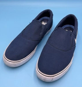 Nike SB Chron 2 Men's US 11.5 Navy Canvas Slip on Skateboarding Shoes DM3495-400 - Picture 1 of 7