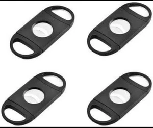 4er Pack Zigarrenschneider Edelstahl Doppelschnitt Klinge Zigarren Guillotine Schere - Bild 1 von 2