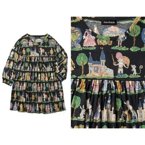 Jane marple Puss in Boots Mini OP dress Egl Gothic Lolita Fairytale Print Japan - Picture 1 of 9
