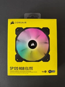 Corsair iCUE SP120 RGB Elite Computer PC Fan 1500 RPM Black - Afbeelding 1 van 4