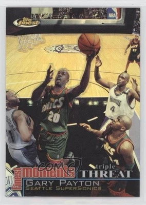 2000-01 Topps Finest Finest Moments Refractor Gary Payton #FM-GP HOF - Image 1 of 3