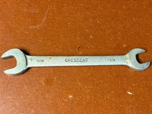 Vintage Crescent C1723 Open End Wrench 7/16 X 3/8" USA TG - Picture 1 of 2