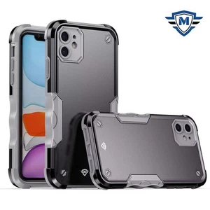 For iPhone 12/12 Pro Case Dual Layer Shockproof Ergonomic Grip + Tempered Glass - Picture 1 of 25