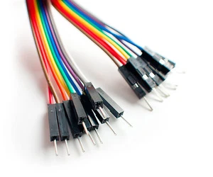20x Cables Dupont 10cm Male/Male pour BreadBoard Arduino, Raspberry Pi - Foto 1 di 1