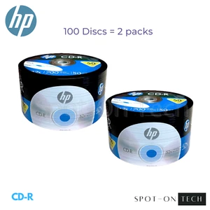 100 HP CD CD-R Logo 52x Leer Media Disc 700MB - Original KEIN ECO - VERSAND am selben Tag - Bild 1 von 8