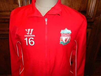 Red Liverpool FC America SOCCER #16 full Zip Polyester Stadium Jacket Adult M - Image 1 of 4