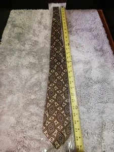 Vintage new old stock Men's Tie Olive and Plum color - Picture 1 of 10