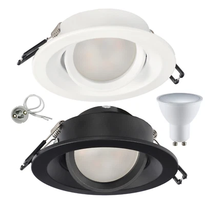 EDO LIGHTING Faretto da incasso LED faretti soffitto EDO IRID girevole GU10 plafoniere