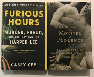2 True Crime Books; The Monster of Florence & Furious Hours, Murder Fraud - Picture 1 of 4