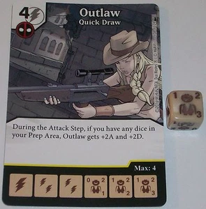 OUTLAW: QUICK DRAW 108 Dice Masters Rare - Picture 1 of 1