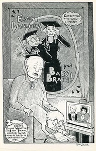 POSTAL de Freaks•Kim Deitch & Glenn Bray•Elaine Wanetka & Baby Brain•Arte cómico - Imagen 1 de 1