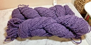 2 Hanks of handspun wool/ wool blend yarn Purple - Picture 1 of 1