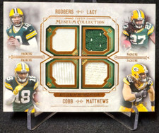2015 Topps Museum Aaron Rodgers Randall Cobb Matthews Lacy Patch Quad Relic /50