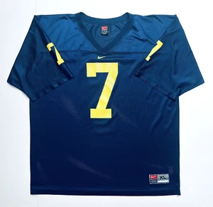 Vintage Team Nike Michigan Wolverines #7 Herren XL blau Fußball Trikot  - Bild 1 von 6
