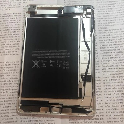 Originale Apple iPad Mini 4 A1538 Wifi Scocca Chassis argento Semi Completo - Immagine 1 di 2