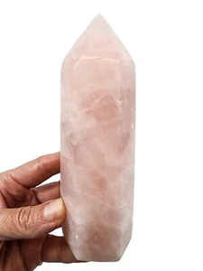 Rose Quartz Crystal Polished Tower Madagascar 416 grams - Picture 1 of 2