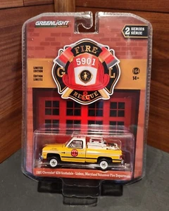 NIP '21 GREENLIGHT® FIRE/RESCUE™ 1981 CHEVY K20 LISBON, MD. VOLUNTEER FIRE DEPT. - Picture 1 of 9