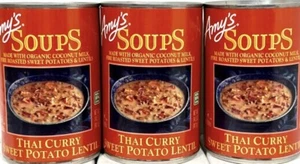 Amy's Organic Thai Curry Sweet Potato Lentil 14.5 oz (Pack of 3) - Free Shipping - Picture 1 of 3