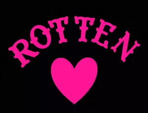 Pink Rotten Heart Harley Quinn Suicide Squad Window Decal Truck Vinyl Stickers - Picture 1 of 1