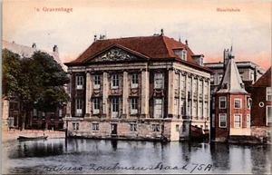 Postal Gravenhage Mauritshuis Países Bajos 1910 Coronel Briggs SS Ryndam - Imagen 1 de 2