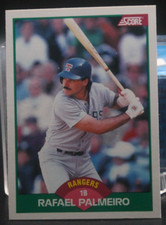 Rafael Palmeiro (Rangers/Mississippi State Bulldogs) - 1989 Score Traded #1T