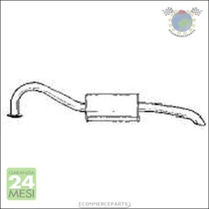 Silenziatore Marmitta Posteriore Sigam per ALFA ROMEO SPIDER bhr - Foto 1 di 3