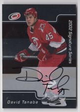 2001-02 Be a Player Signature Series Autographs David Tanabe Auto Carolina