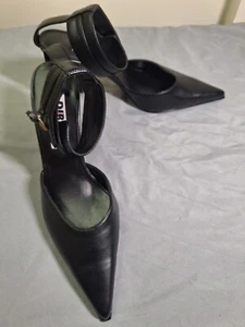 Diba Women's Shoes - 8.5M - Black Ankle Bracelet 3.5 in Stilletto Heels - Picture 1 of 6