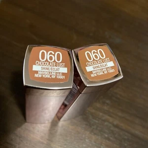 SET OF 2 - Maybelline ColorSensational LipStick 060 Chocolate Lust NEW - Picture 1 of 3