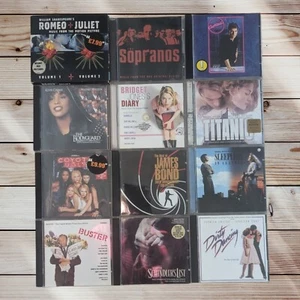 12x Movies TV CD Soundtrack Bundle (Romance, James Bond, Romeo Juliet, Sopranos) - Picture 1 of 2