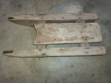 VINTAGE HAND MADE WOODEN CHILDS SLED TOY?? ICE FISHING SLED??