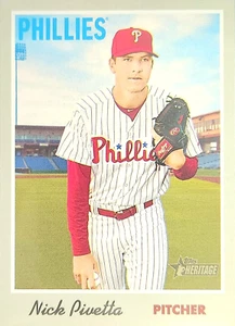 Nick Pivetta Topps Heritage 2019 Philadelphia Phillies MLB Baseball Card #6 NM-M - Picture 1 of 6