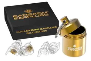 Eargasm Oro Edizione Alto Fedeltà Tappi più Piccoli Misura Orecchio Protezione - Picture 1 of 8