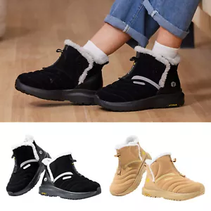 FitVille Damen Weit Winterschuhe Wasserdicht Schneestiefel mit Klettverschluss - Bild 1 von 33