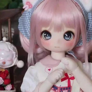 Cute Girl 1/6 BJD Doll SD Resin Joint Bare Doll w/Cartoon Eyes Face Makeup Gift - Picture 1 of 5
