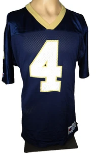 vtg 90s NOTRE DAME FIGHTING IRISH nylon football jersey CHAMPION men's size 40 - Picture 1 of 7