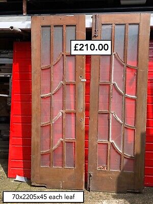 ART DECO -  Ball Room Entrance Glazed/Wooden Doors 1910  • 200£