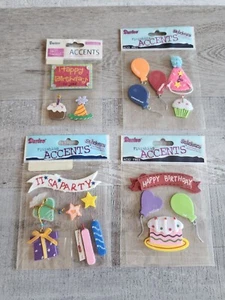 NEW 3D BIRTHDAY PARTY Scrapbook Stickers Embellishments Retired Darice NEW #39 - Picture 1 of 6