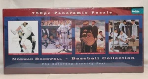 Norman Rockwell Baseball Collection Puzzle 750 Piece Panoramic~NEW, Sealed! - Picture 1 of 12